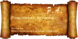Pospischel Arianna névjegykártya